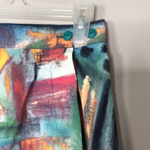 Vintage jazz 21 nylon abstract mini skort size 4 - Picture 3 of 9